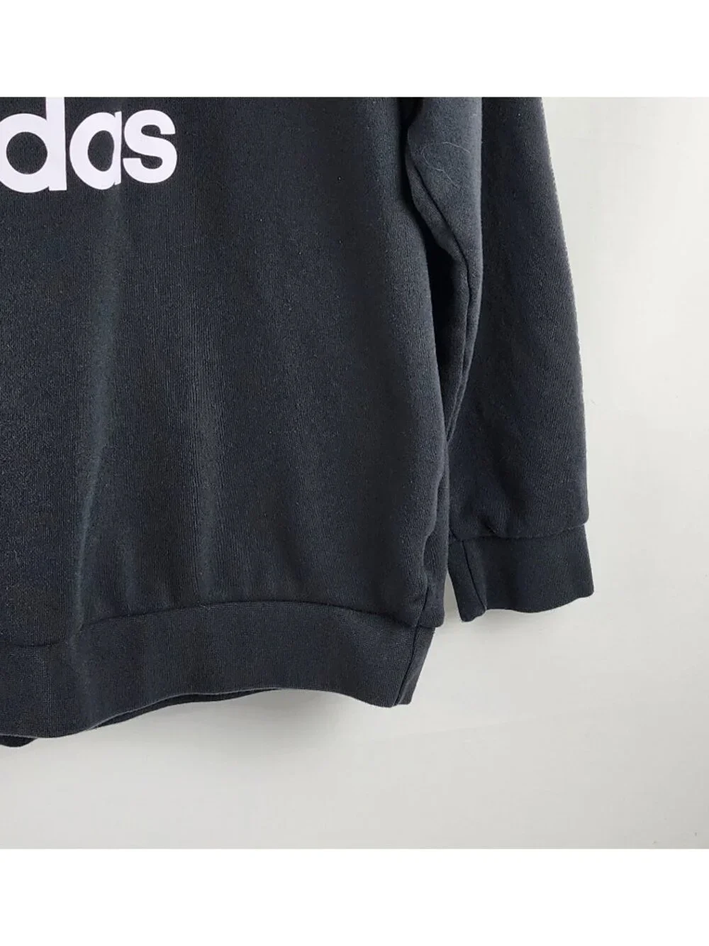adidas Sweatshirt Mens XL Black White Classic Trefoil Pullover H06651